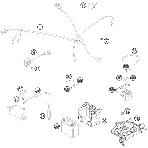 Explosionsgrafik KABELSTRANG