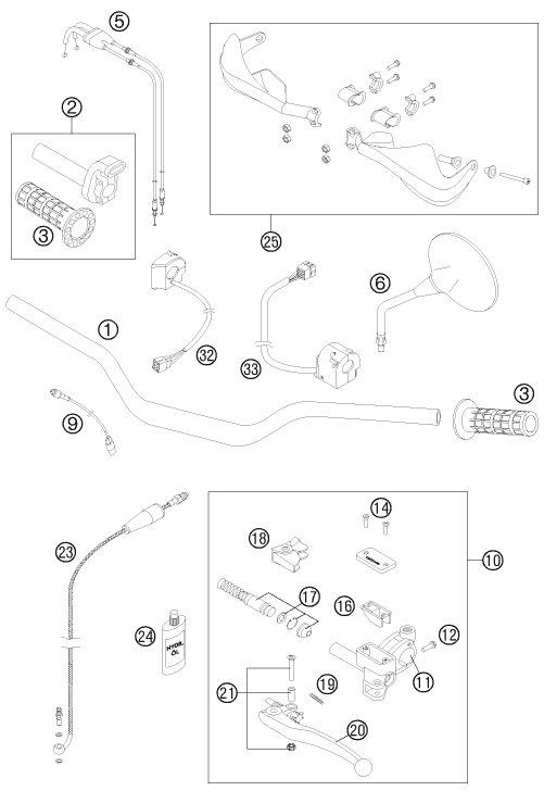 Explosionsgrafik LENKER, ARMATUREN