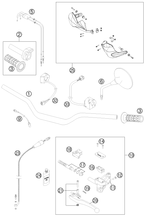 Explosionsgrafik LENKER, ARMATUREN