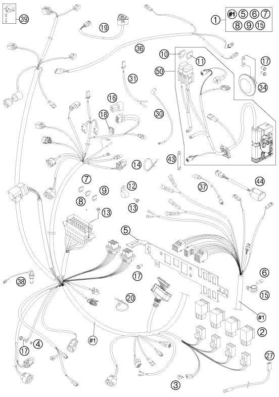 Explosionsgrafik KABELSTRANG