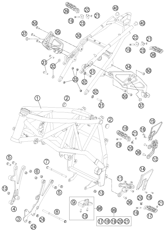 Explosionsgrafik RAHMEN