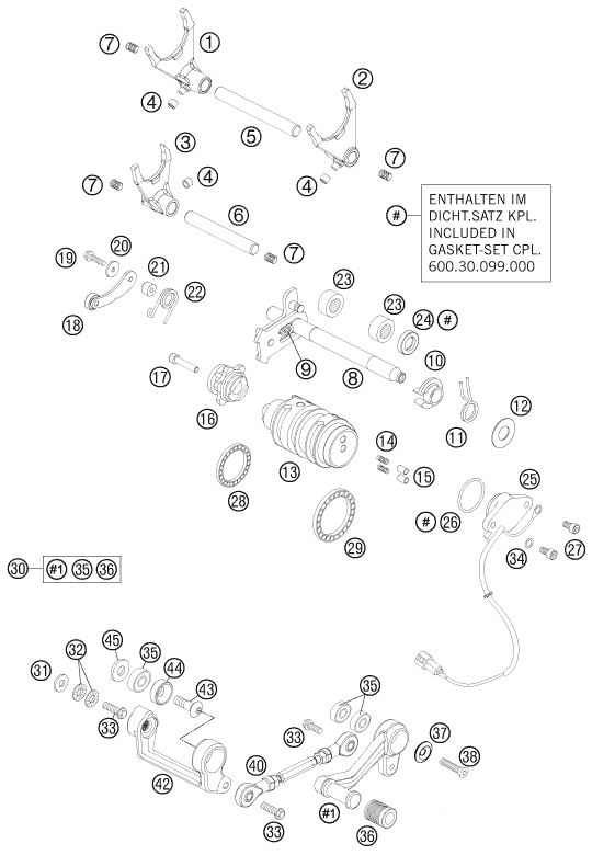 Explosionsgrafik SCHALTUNG