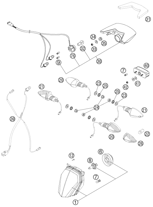 Explosionsgrafik LICHTANLAGE