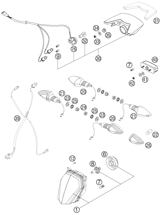 Explosionsgrafik LICHTANLAGE