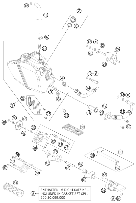 Explosionsgrafik SCHMIERSYSTEM
