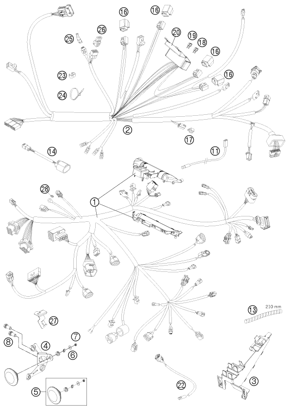 Explosionsgrafik KABELSTRANG