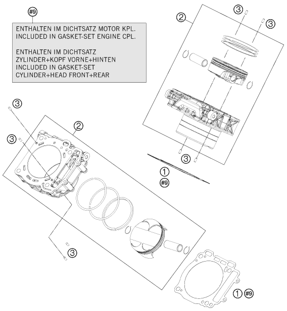 Explosionsgrafik ZYLINDER