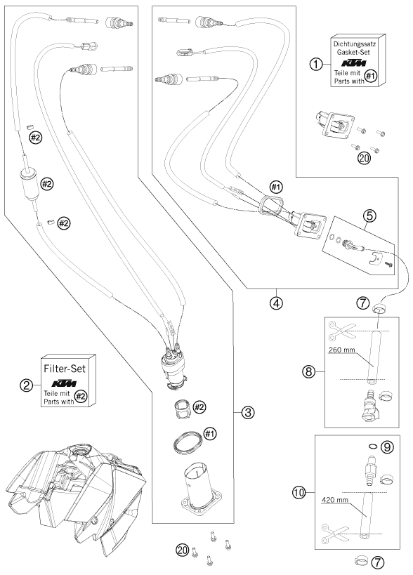 Explosionsgrafik KRAFTSTOFFPUMPE