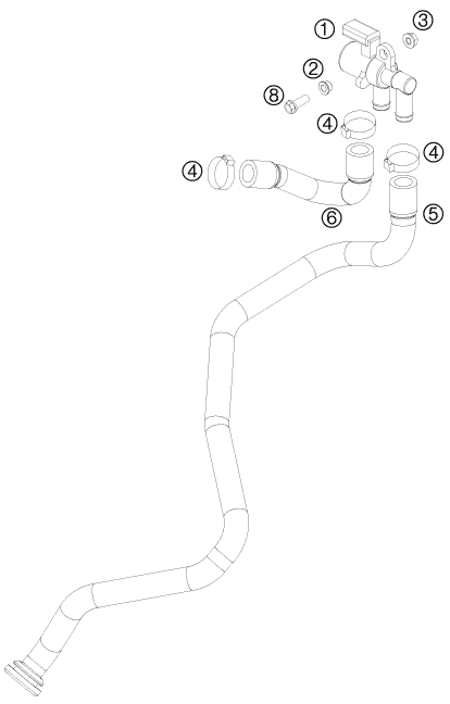 Explosionsgrafik SEKUNDÄRLUFTSYSTEM SLS