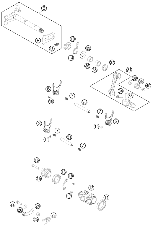 Explosionsgrafik SCHALTUNG