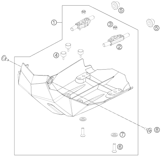 Explosionsgrafik MOTORSCHUTZ