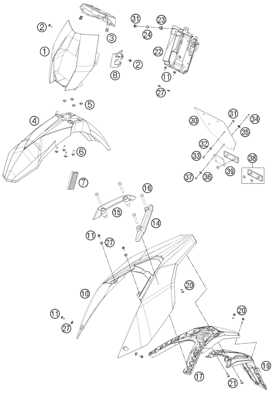 Explosionsgrafik MASKE, KOTFLÜGEL
