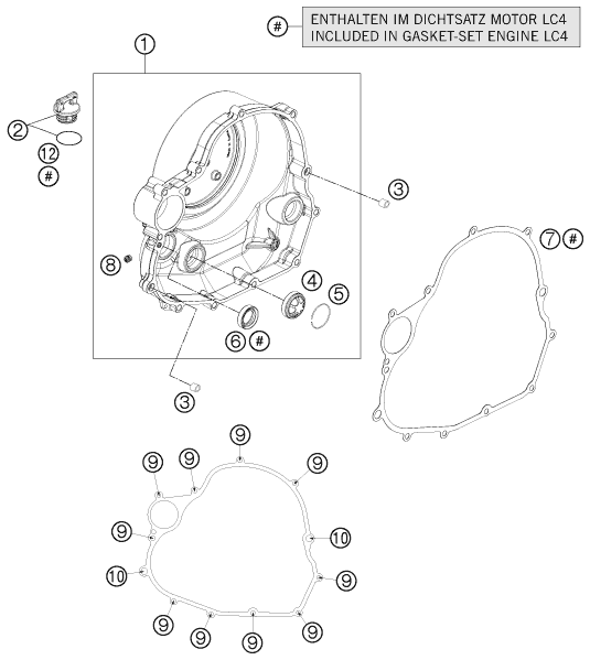 Explosionsgrafik KUPPLUNGSDECKEL