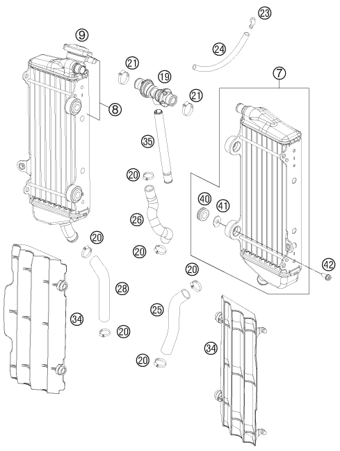Explosionsgrafik KÜHLSYSTEM