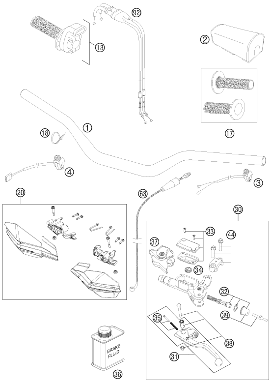 Explosionsgrafik LENKER, ARMATUREN