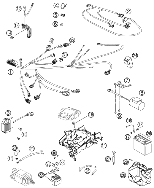 Explosionsgrafik KABELSTRANG