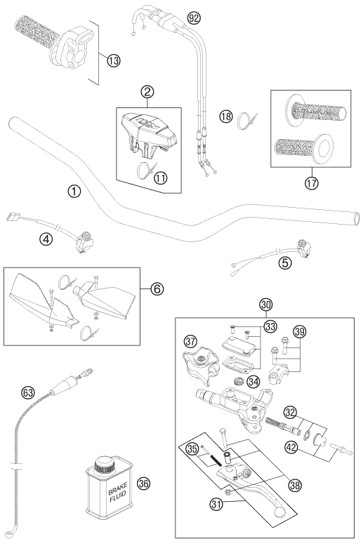 Explosionsgrafik LENKER, ARMATUREN