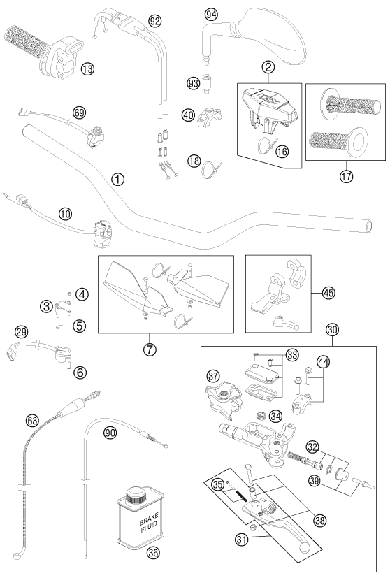 Explosionsgrafik LENKER, ARMATUREN