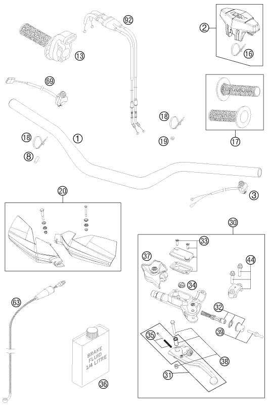 Explosionsgrafik LENKER, ARMATUREN