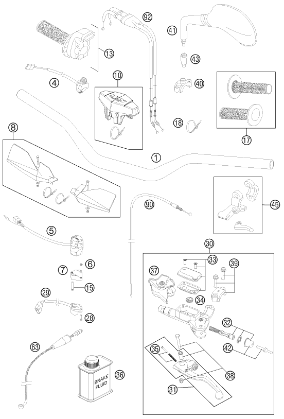 Explosionsgrafik LENKER, ARMATUREN