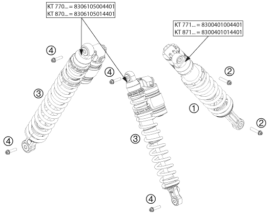 Explosionsgrafik FEDERBEIN