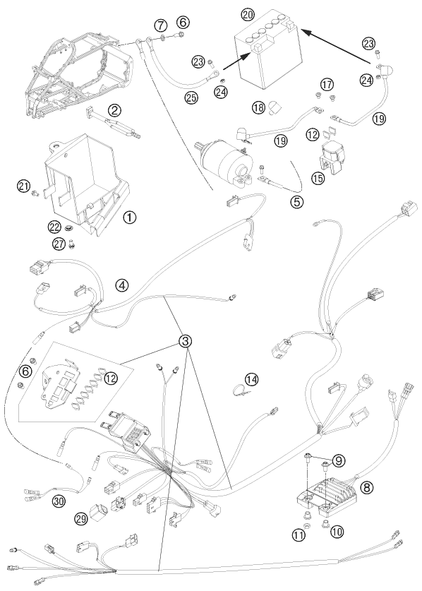 Explosionsgrafik KABELSTRANG