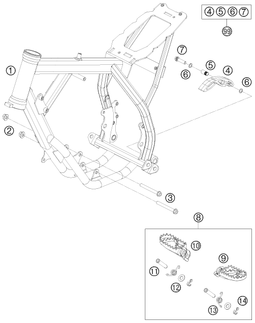 Explosionsgrafik RAHMEN