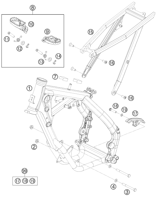 Explosionsgrafik RAHMEN
