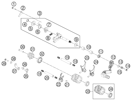 Explosionsgrafik SCHALTUNG