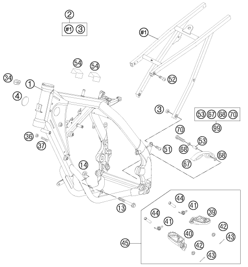 Explosionsgrafik RAHMEN