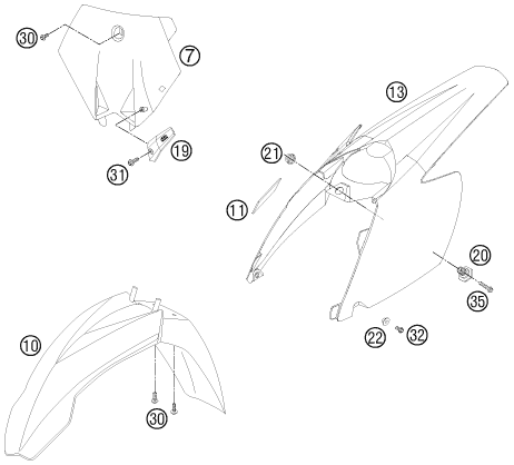 Explosionsgrafik MASKE, KOTFLÜGEL