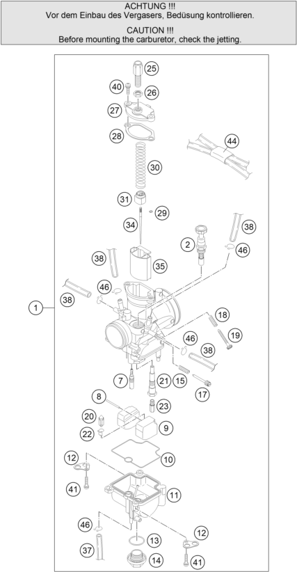 Explosionsgrafik VERGASER