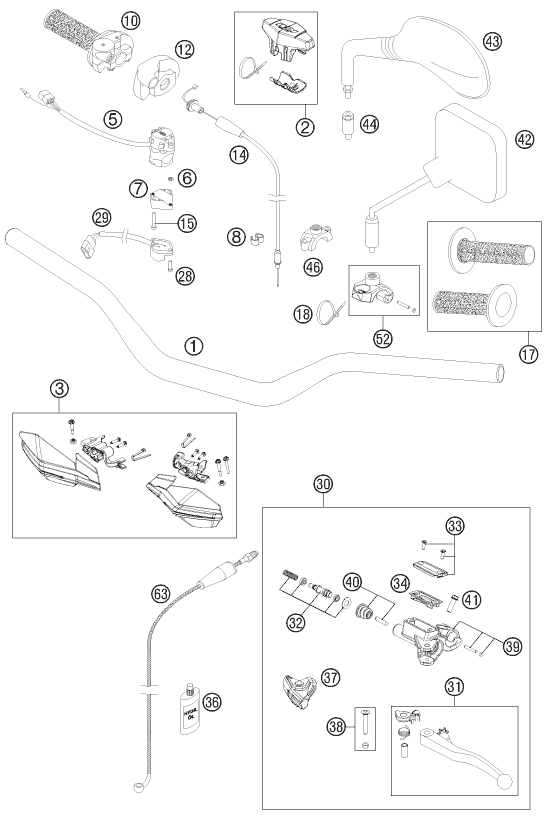 Explosionsgrafik LENKER, ARMATUREN