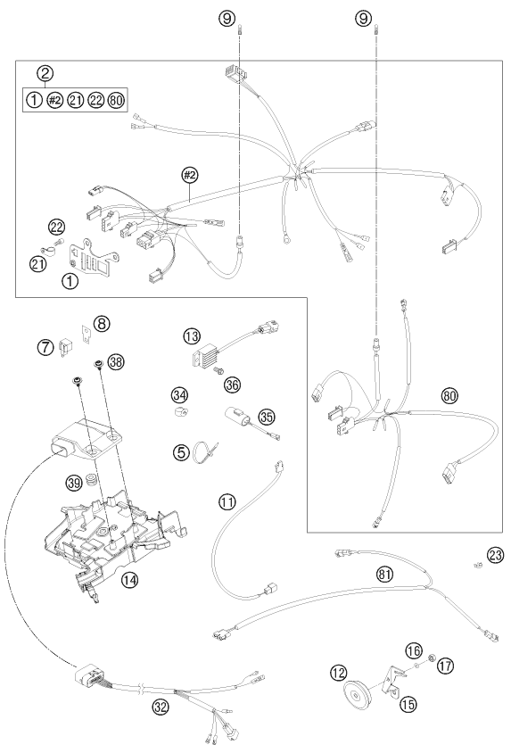 Explosionsgrafik KABELSTRANG