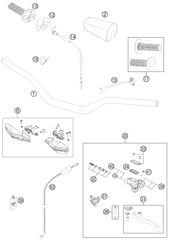 Explosionsgrafik LENKER, ARMATUREN