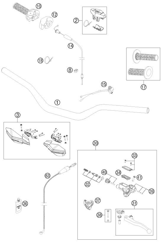 Explosionsgrafik LENKER, ARMATUREN