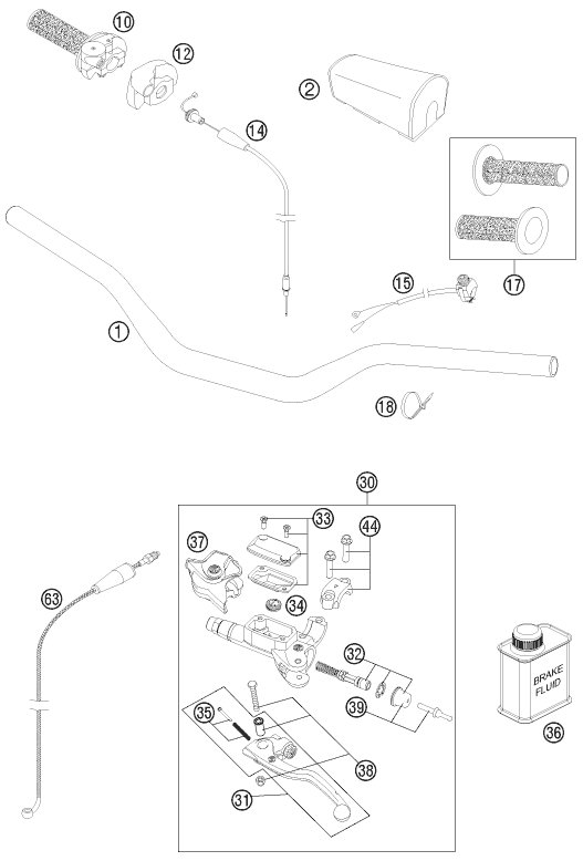 Explosionsgrafik LENKER, ARMATUREN