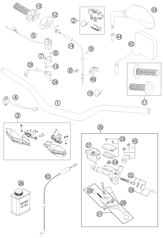 Explosionsgrafik LENKER, ARMATUREN