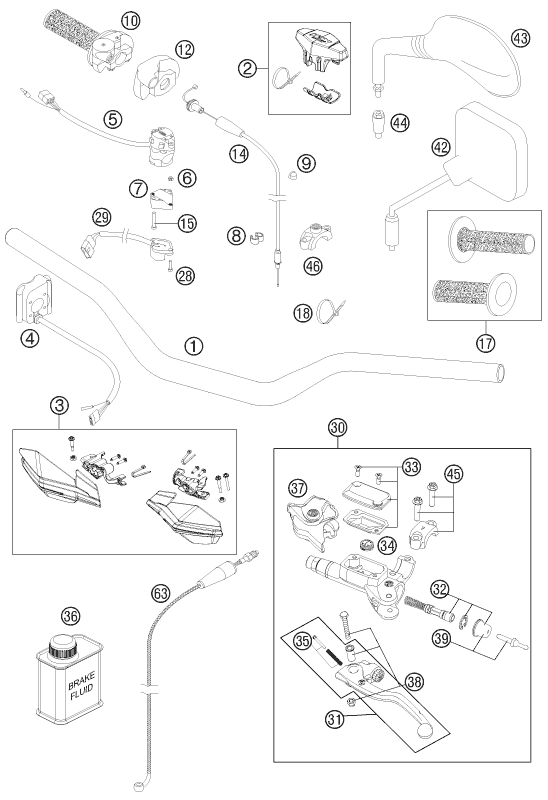 Explosionsgrafik LENKER, ARMATUREN