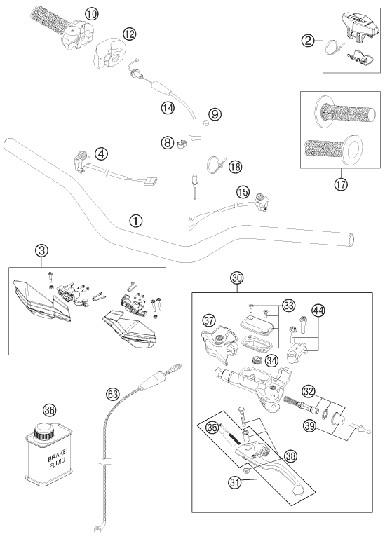 Explosionsgrafik LENKER, ARMATUREN