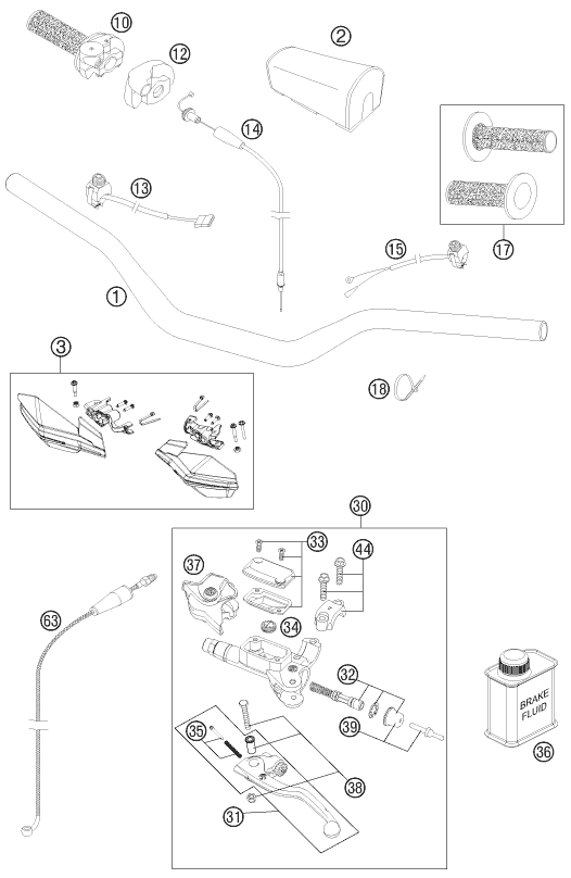 Explosionsgrafik LENKER, ARMATUREN