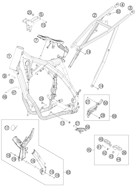 Explosionsgrafik RAHMEN