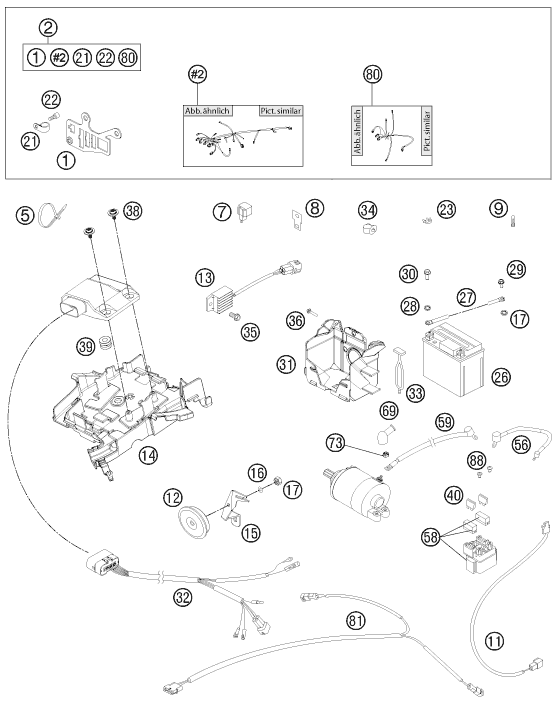 Explosionsgrafik KABELSTRANG