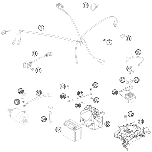 Explosionsgrafik KABELSTRANG