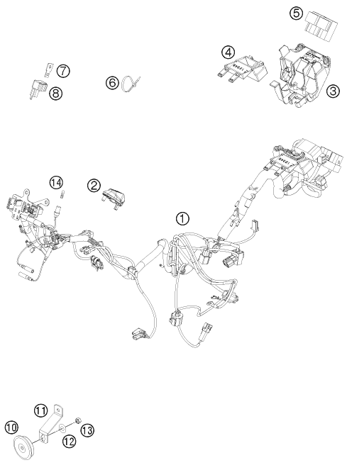 Explosionsgrafik KABELSTRANG