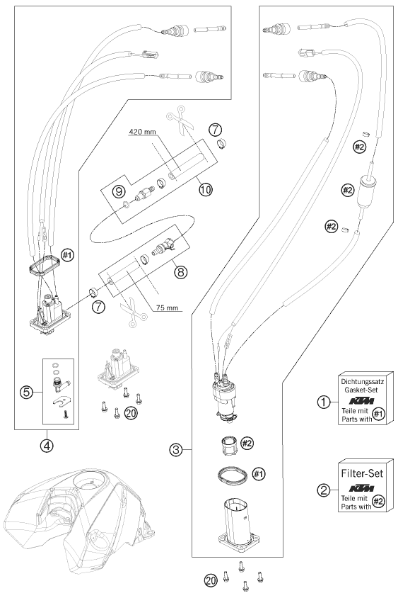 Explosionsgrafik KRAFTSTOFFPUMPE