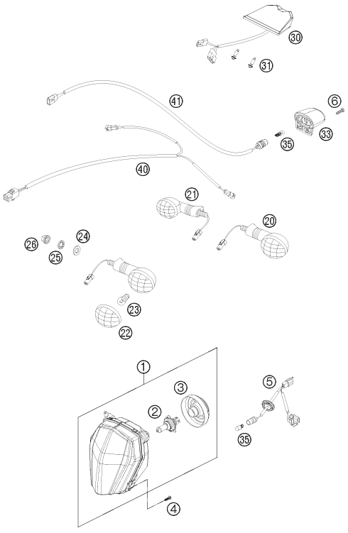 Explosionsgrafik LICHTANLAGE