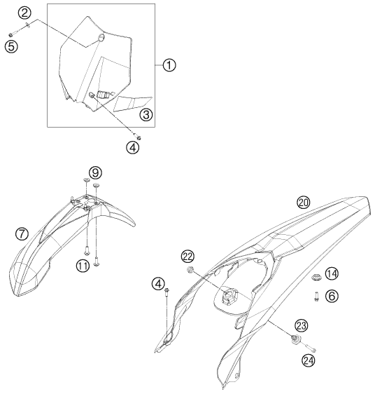 Explosionsgrafik MASKE, KOTFLÜGEL