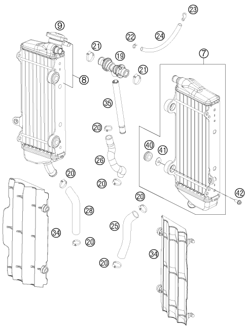 Explosionsgrafik KÜHLSYSTEM