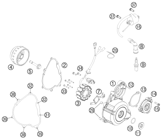 Explosionsgrafik ZÜNDANLAGE